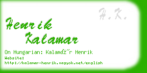 henrik kalamar business card